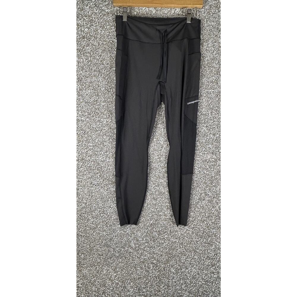 Patagonia Leggings Endless Run Women’s Size Medium Black Hiking Walking 7/8